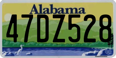 AL license plate 47DZ528