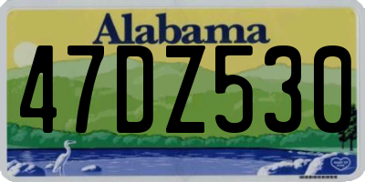 AL license plate 47DZ530