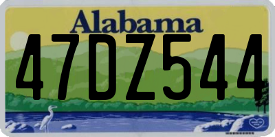 AL license plate 47DZ544