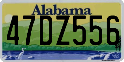 AL license plate 47DZ556
