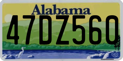 AL license plate 47DZ560