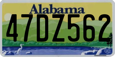 AL license plate 47DZ562