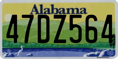 AL license plate 47DZ564