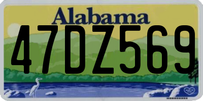 AL license plate 47DZ569
