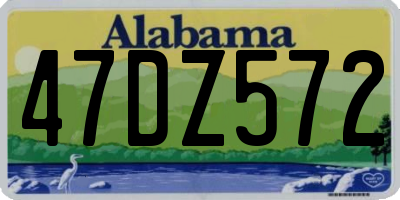 AL license plate 47DZ572