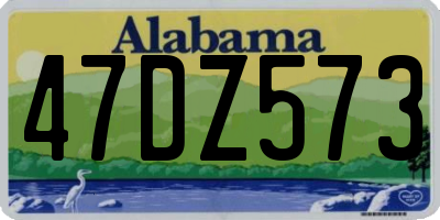 AL license plate 47DZ573