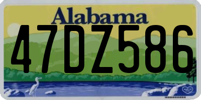 AL license plate 47DZ586