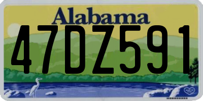 AL license plate 47DZ591