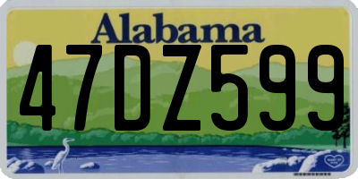 AL license plate 47DZ599