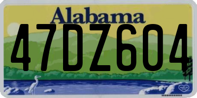 AL license plate 47DZ604