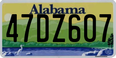 AL license plate 47DZ607