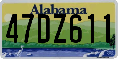 AL license plate 47DZ611
