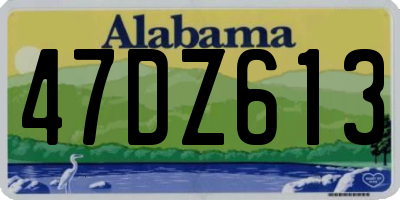 AL license plate 47DZ613