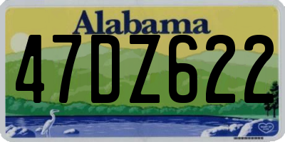 AL license plate 47DZ622