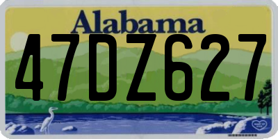 AL license plate 47DZ627