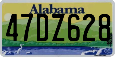 AL license plate 47DZ628