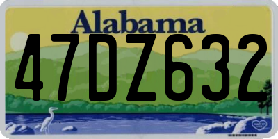 AL license plate 47DZ632