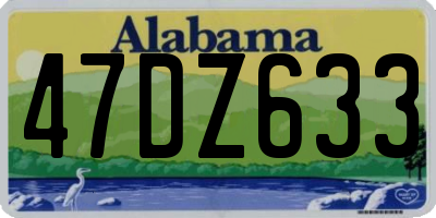 AL license plate 47DZ633