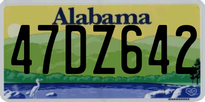 AL license plate 47DZ642