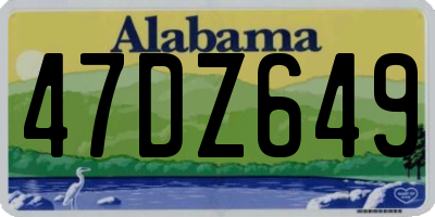 AL license plate 47DZ649
