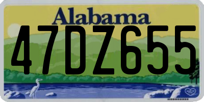 AL license plate 47DZ655