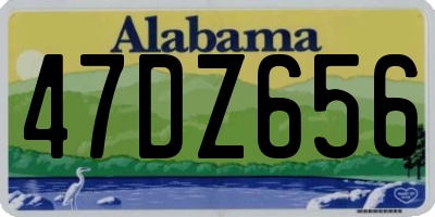 AL license plate 47DZ656