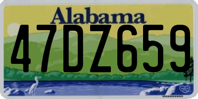 AL license plate 47DZ659