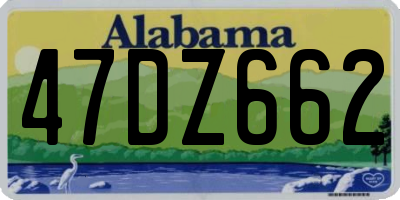 AL license plate 47DZ662