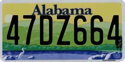 AL license plate 47DZ664