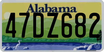 AL license plate 47DZ682