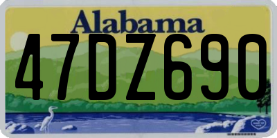 AL license plate 47DZ690