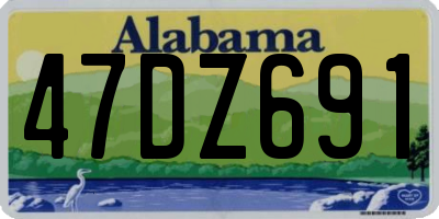 AL license plate 47DZ691