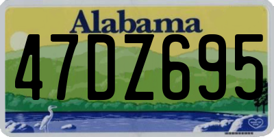 AL license plate 47DZ695
