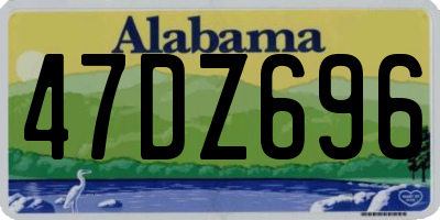 AL license plate 47DZ696