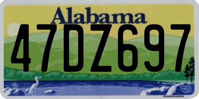 AL license plate 47DZ697