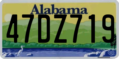 AL license plate 47DZ719