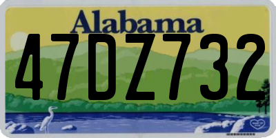 AL license plate 47DZ732