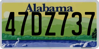 AL license plate 47DZ737