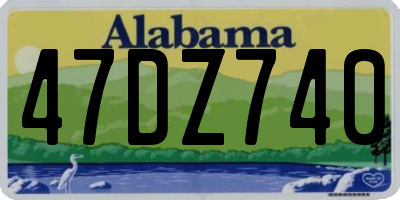 AL license plate 47DZ740