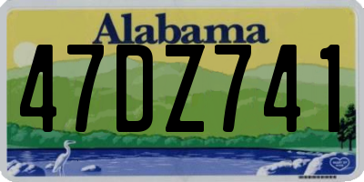 AL license plate 47DZ741