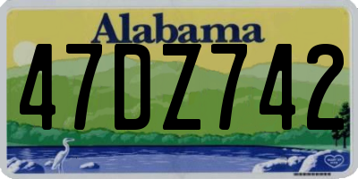 AL license plate 47DZ742