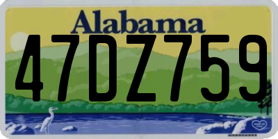 AL license plate 47DZ759