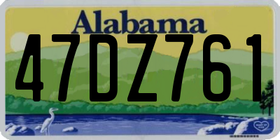 AL license plate 47DZ761