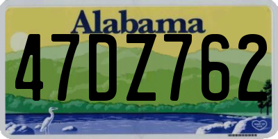 AL license plate 47DZ762