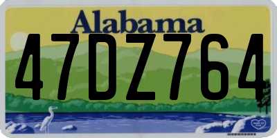 AL license plate 47DZ764