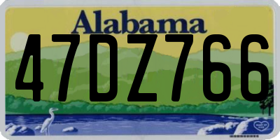 AL license plate 47DZ766