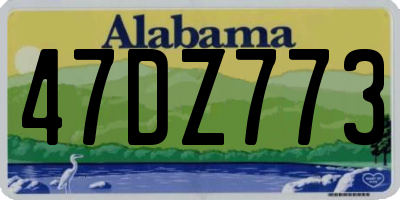 AL license plate 47DZ773