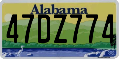AL license plate 47DZ774