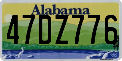 AL license plate 47DZ776