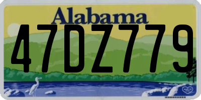 AL license plate 47DZ779